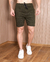 SHORT SARJA VERDE BARRA DESFIADA / R7-E-E - comprar online