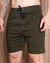 SHORT SARJA VERDE BARRA DESFIADA / R7-E-E