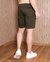 SHORT SARJA VERDE BARRA DESFIADA / R7-E-E - loja online