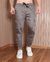 CALÇA CARGO DRAPEADA CETIM CINZA /R4-E-M