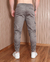 CALÇA CARGO DRAPEADA CETIM CINZA /R4-E-M