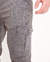 CALÇA CARGO DRAPEADA CETIM CINZA /R4-E-M - Caunt Jeans Atacado