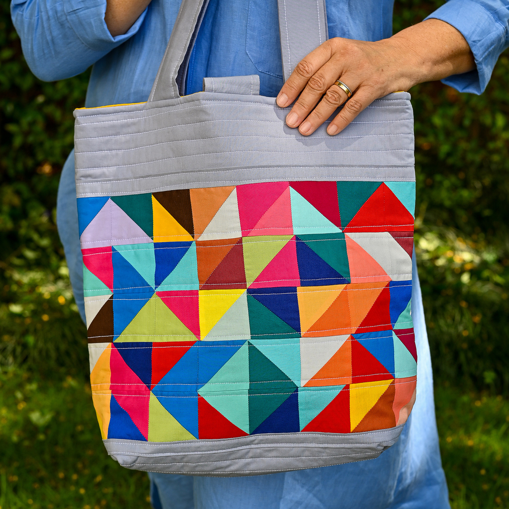 quilted tote bolsa patterns squares