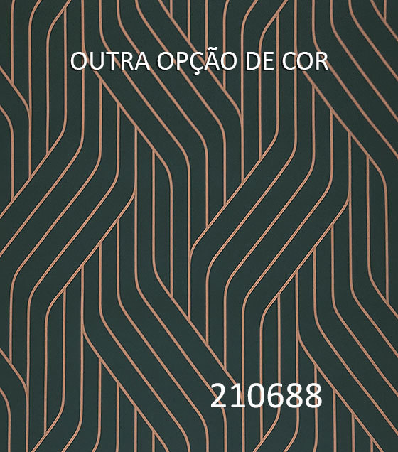 PAPEL DE PAREDE LINHAS AZUL ESCURO COM FIO DOURADO - VINÍLIZADO