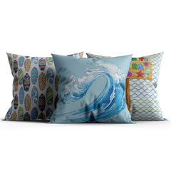 Capa almofada Infantil Surf Azul E01 - comprar online