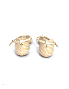 Sandália Rasteira Bicolor Nude Com Pedras Jorge Bischoff