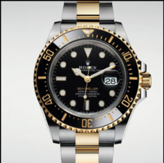 Imagem do Relógio Rolex Submariner Quartz Luxo Dourado C/ verde,dourado e preto,dourado e prata e dourado com azul