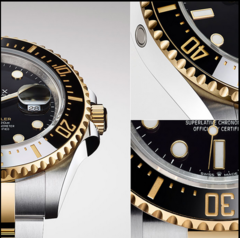 Relógio Rolex Submariner Quartz Luxo Dourado C/ verde,dourado e preto,dourado e prata e dourado com azul na internet