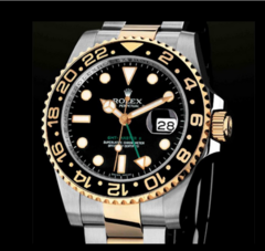 Relógio Rolex Submariner Quartz Luxo Dourado C/ verde,dourado e preto,dourado e prata e dourado com azul - loja online