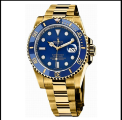 Relógio Rolex Submariner Quartz Luxo Dourado C/ verde,dourado e preto,dourado e prata e dourado com azul - loja online