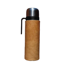 Termo forrado en cuero crudo - comprar online