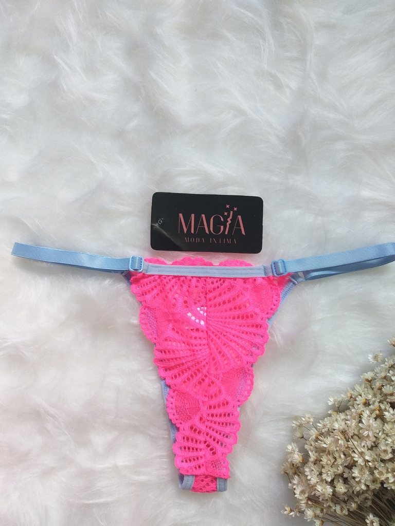 conjunto de lingerie neon - Magia Moda Íntima