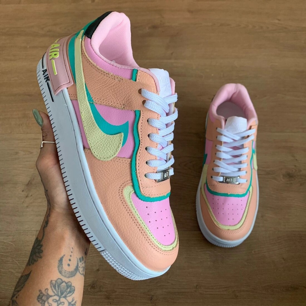 tênis nike air force 1 shadow rosa