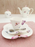 Xícara de chá c/pires porcelana Borboletas 200ml 1155 Wolff - loja online