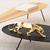 Escultura leopardo em poliresina dourado 45x13cm 13098 Mart - comprar online