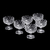Conjunto de 6 taças angélica de sobremesa em cristal 25558 Wolff