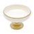 Centro de mesa cerâmica marfim/dourado 14x20cm 60144 Royal - comprar online