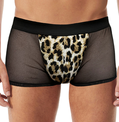 Boxer de tul con leopardo