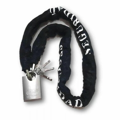 Cadena Con Candado Anticorte 110cm Para Moto Bicicleta Auto