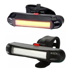 Luz trasera o delantera recargable Roja/blanca - comprar online