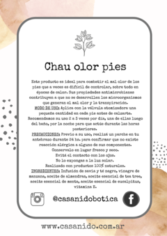 Chau Olor Pies 125 ml en internet