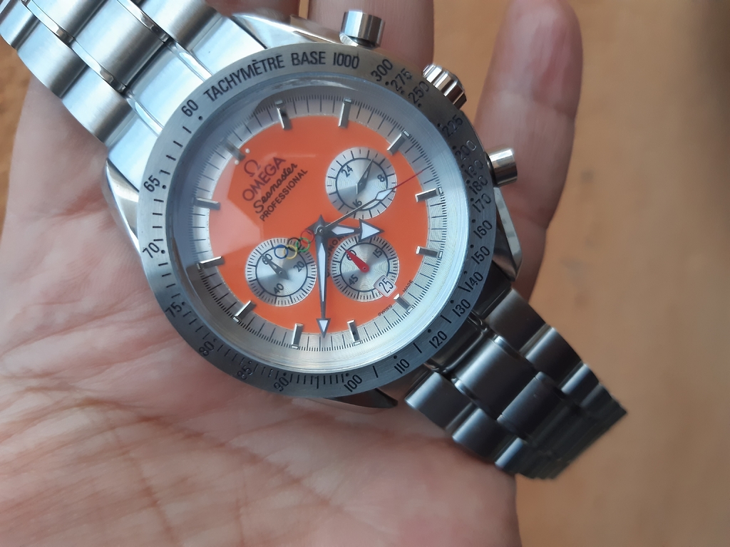 Relógio Omega Speedmaster Racing 1 Preto Xadrez 42mm Premium