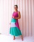 vestido color block - comprar online