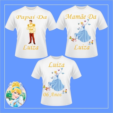 camiseta personalizada cinderela