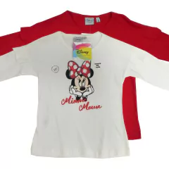 Remera manga larga Minnie lentejuelas
