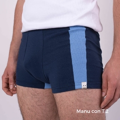 Boxer N°1 [Azul+ Celeste] Talle 1 - comprar online