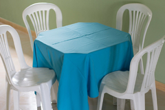Toalha de mesa para festa oxford 150x150 cores kit com 10 na internet