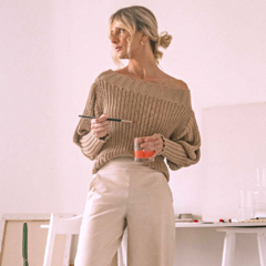 BLUSA TRICOT MALU - NUDE