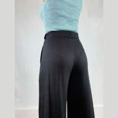 CALÇA PANTALONA RECORTES - PRETO - loja online