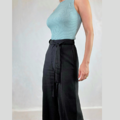 CALÇA PANTALONA RECORTES - PRETO na internet