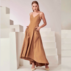 VESTIDO SILVIA - CAMEL