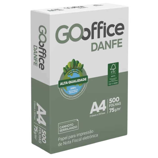 Papel A4 75g Para Danfe Com Serrilhado 500 Folhas 5499