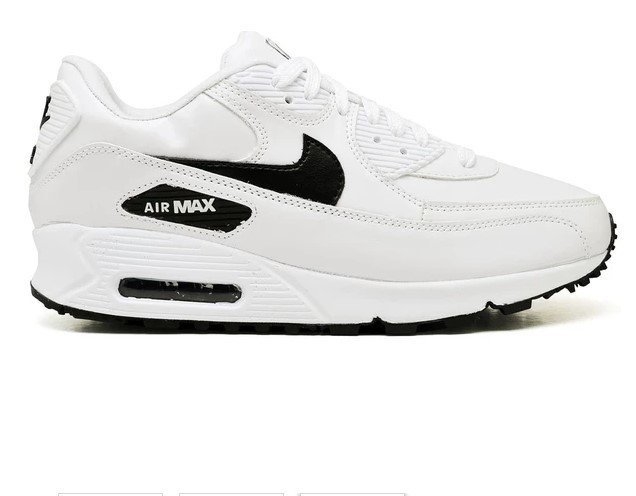 nike air max 90 essential branco e preto