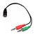 Cable audio adaptador plug a 2 plug 3,5mm Varias marcas