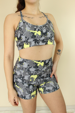 Short Splash Amarelo - Longo - comprar online