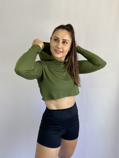 Cropped Hood Shirt