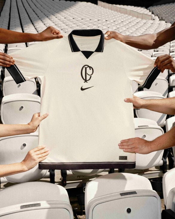 Camisa Corinthians Japão III 22/23 Torcedor Nike Masculina - Bege