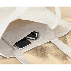 Sacola personalizada confeccionada em 100% algodão canvas (280 g/m²) com bolso interior na internet