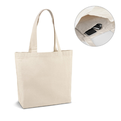 Sacola personalizada confeccionada em 100% algodão canvas (280 g/m²) com bolso interior - comprar online