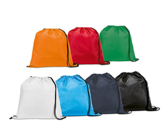 Sacola mochila saco personalizada e confeccionada em nylon 210D.