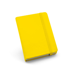 Caderno de bolso personalização na capa e com 80 folhas não pautadas, capa dura em couro sintético - loja online