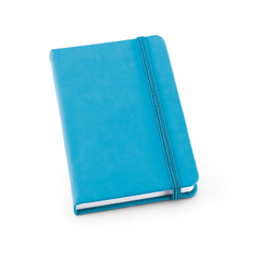 Imagem do Caderno personalizado de bolso tipo moleskine com 80 folhas não pautadas, capa dura em couro sintético