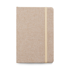 Caderno personalizado tipo moleskine A5 com capa dura forrada em tecido poliéster na internet
