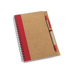 Caderno B6 espiral personalizado e com 60 folhas não pautadas de papel reciclado - loja online