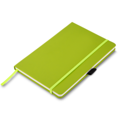 Caderno de anotações capa dura personalizado e com elástico e suporte para caneta. na internet