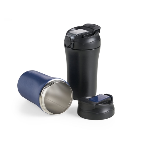 Copo Inox Térmico Azul Com Abridor 500 ml - Ind. BalCa - canecas  personalizadas com qualidade